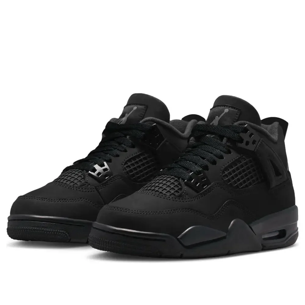 NEW Nike Air Jordan 4 Retro GS Black Cat ‘25 IB4171-010 Size 6Y/Women's Size 7.5